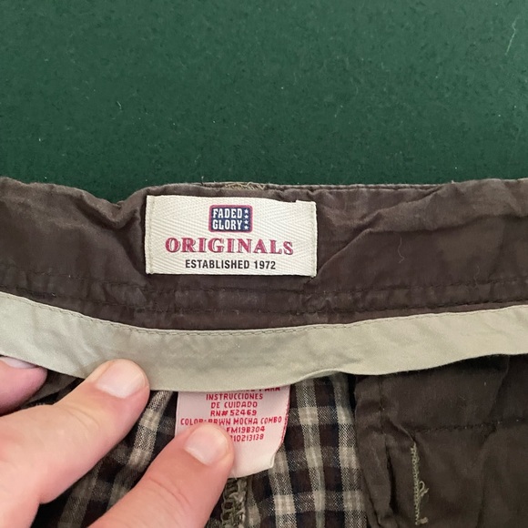 Checked Faded Glory Shorts - Picture 2 of 5